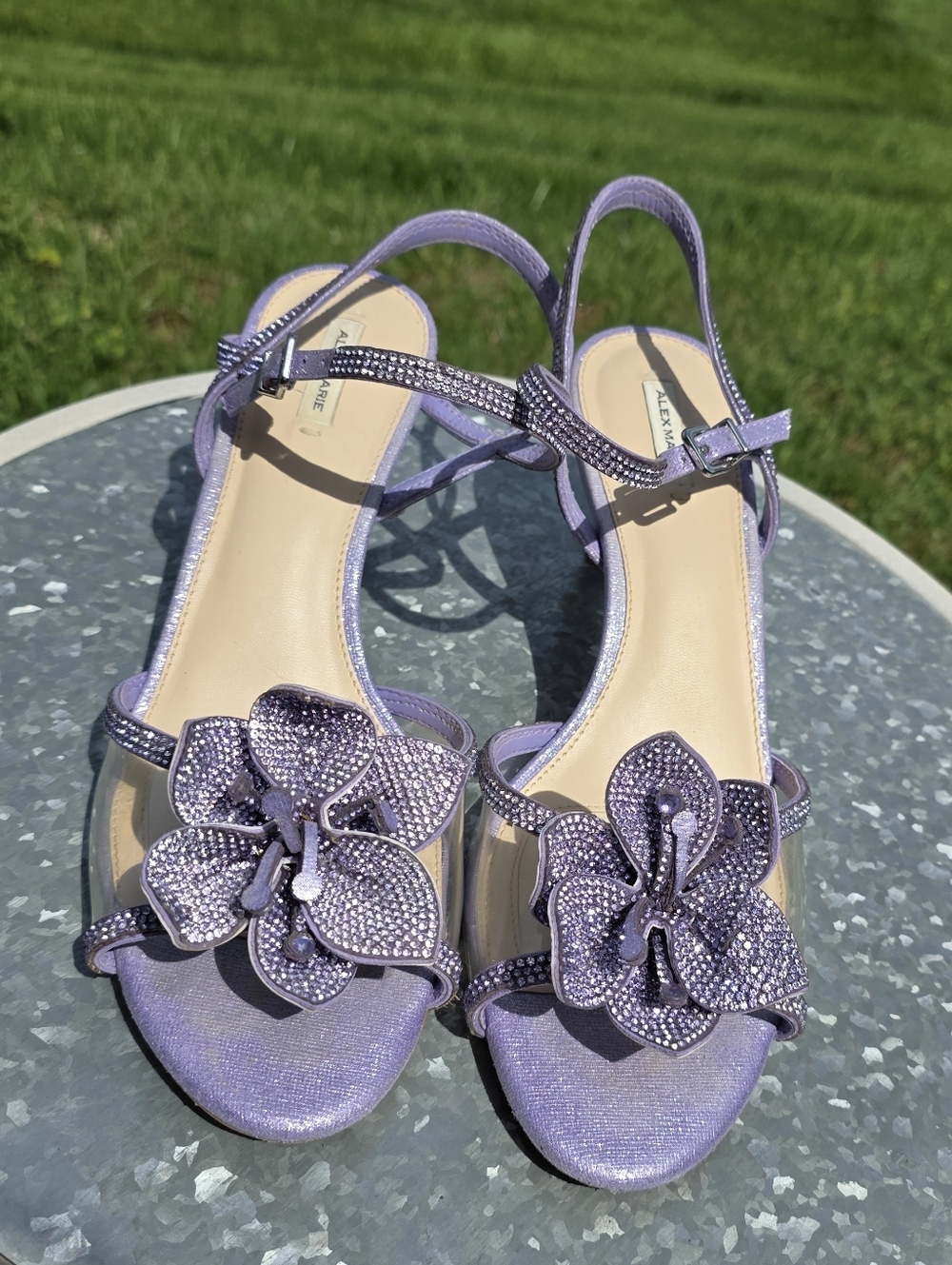 Alex Marie Low-Heeled Dressy Sandals